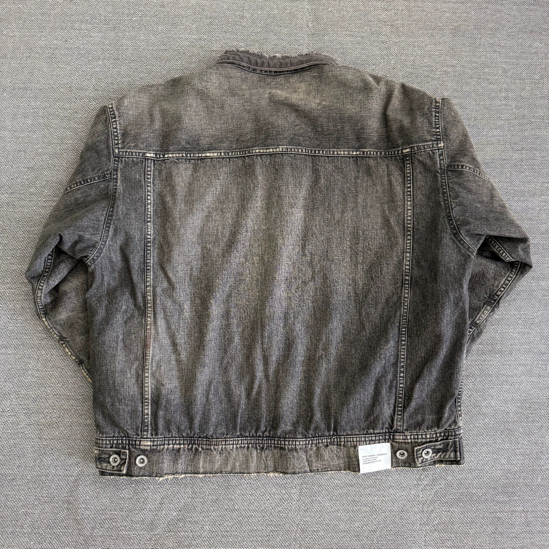 Neighborhood NBHD 23AW Savage Distressed Denim Jacket Black M Size US M / EU 48-50 / 2 - 2 Thumbnail
