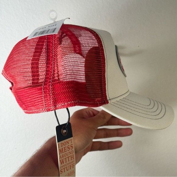 Von Dutch NWT VON DUTCH WHITE & RED TRUCKER HAT Size ONE SIZE - 5 Thumbnail