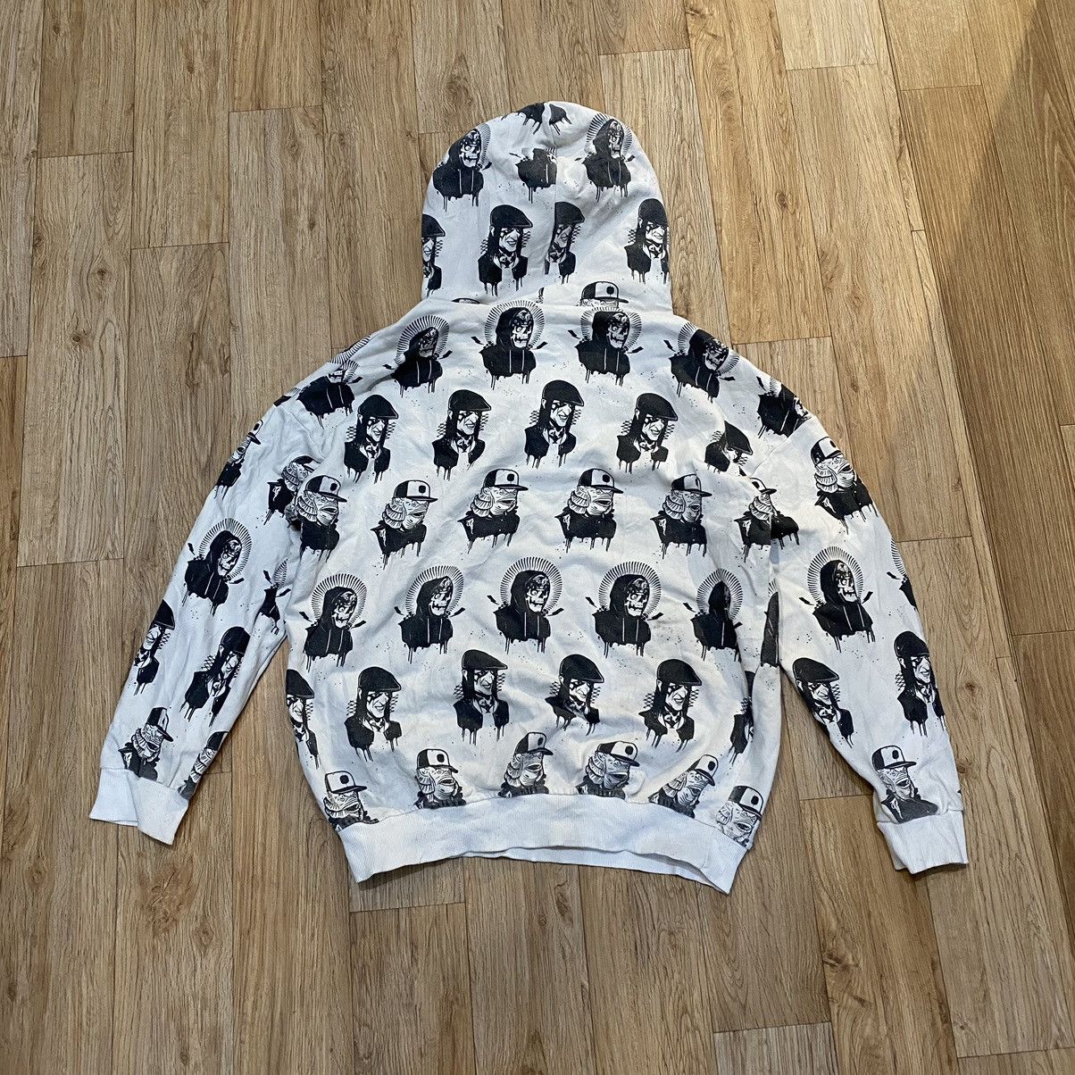 Japanese Brand 2000s Can't Bellow Key Y2K Style Hoodie Full Print Size US M / EU 48-50 / 2 - 5 Thumbnail