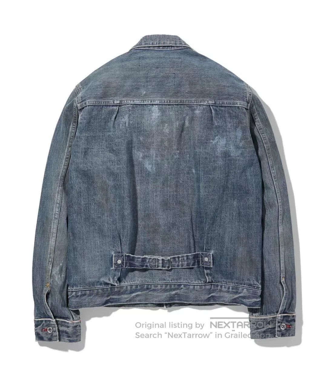Neighborhood Blue Denim Jacket with Distressed Finish - Size S. Size US S / EU 44-46 / 1 - 2 Thumbnail