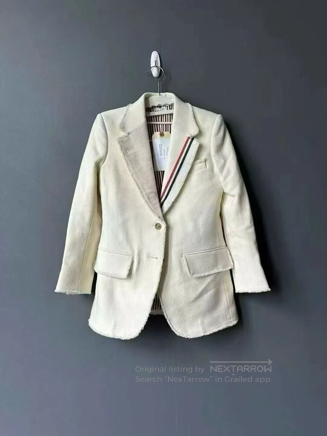 Thom Browne Thom Browne Fringed Colorblock Blazer| Size XS / US 0-2 / IT 36-38 - 1 Thumbnail