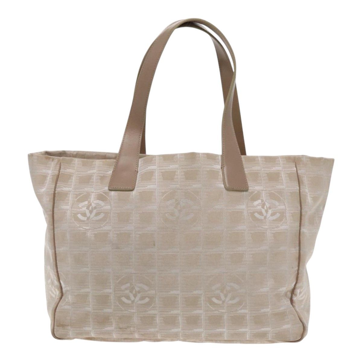 Chanel Travel Line Beige Canvas Tote Bag (Pre-Owned) Size ONE SIZE - 1 Thumbnail