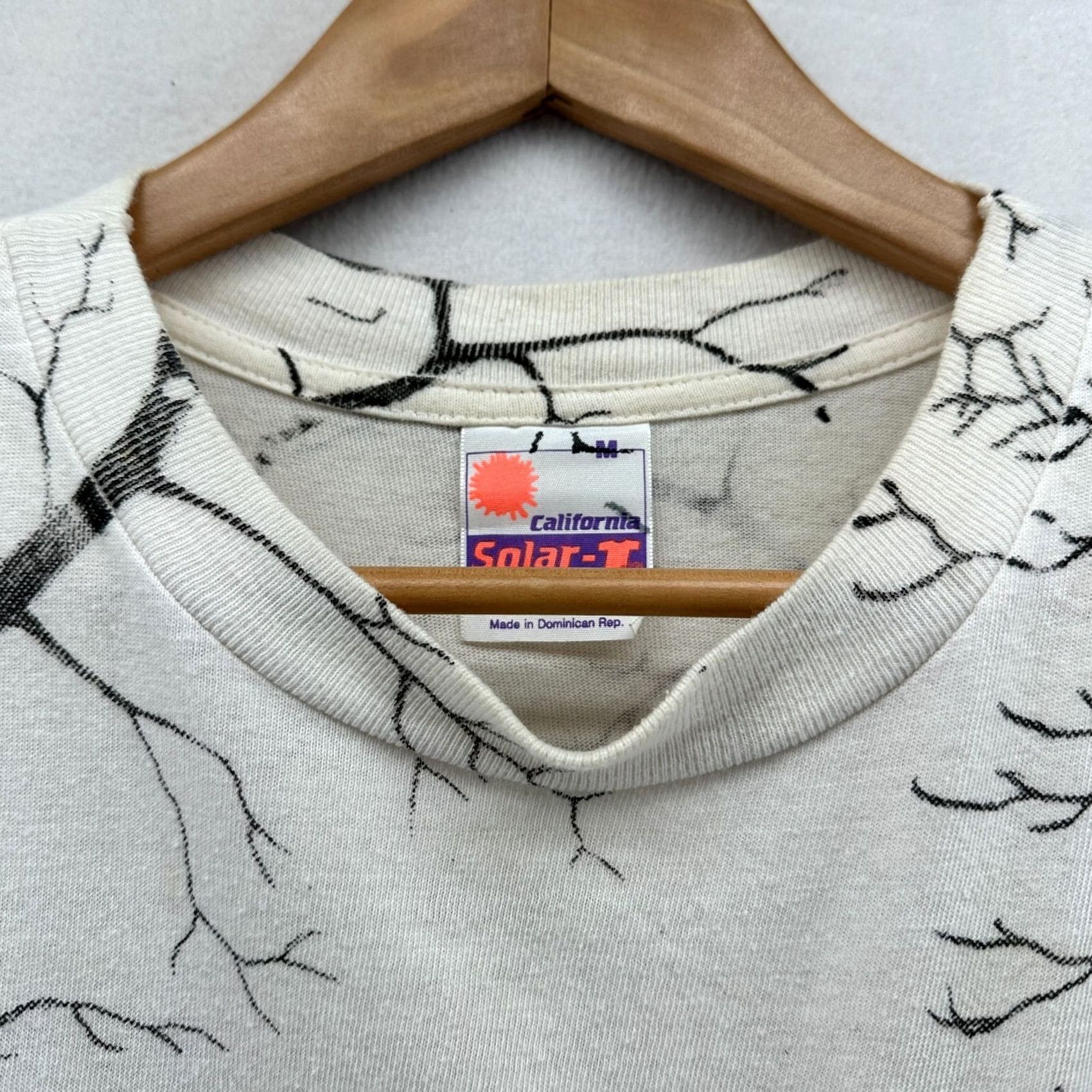 Vintage VINTAGE California Solar T Shirt Bald Eagle All Over Print White Men's Medium Shirt Men White Bald Eagle Print Short Sleeve Crew Neck Easy Care Size US M / EU 48-50 / 2 - 6 Thumbnail