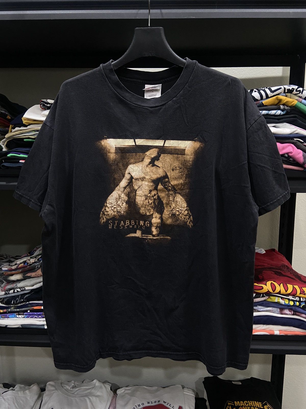 Band Tees × Vintage Vintage 1998s STABBING WESTWARD Darkest Days Tour TShirt Size US XL / EU 56 / 4 - 1 Thumbnail