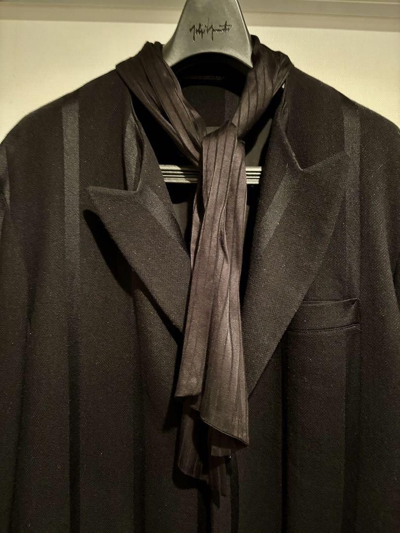 Yohji Yamamoto yohji yamamoto pour homme 99aw striped coat with stole Size US L / EU 52-54 / 3 - 1 Thumbnail