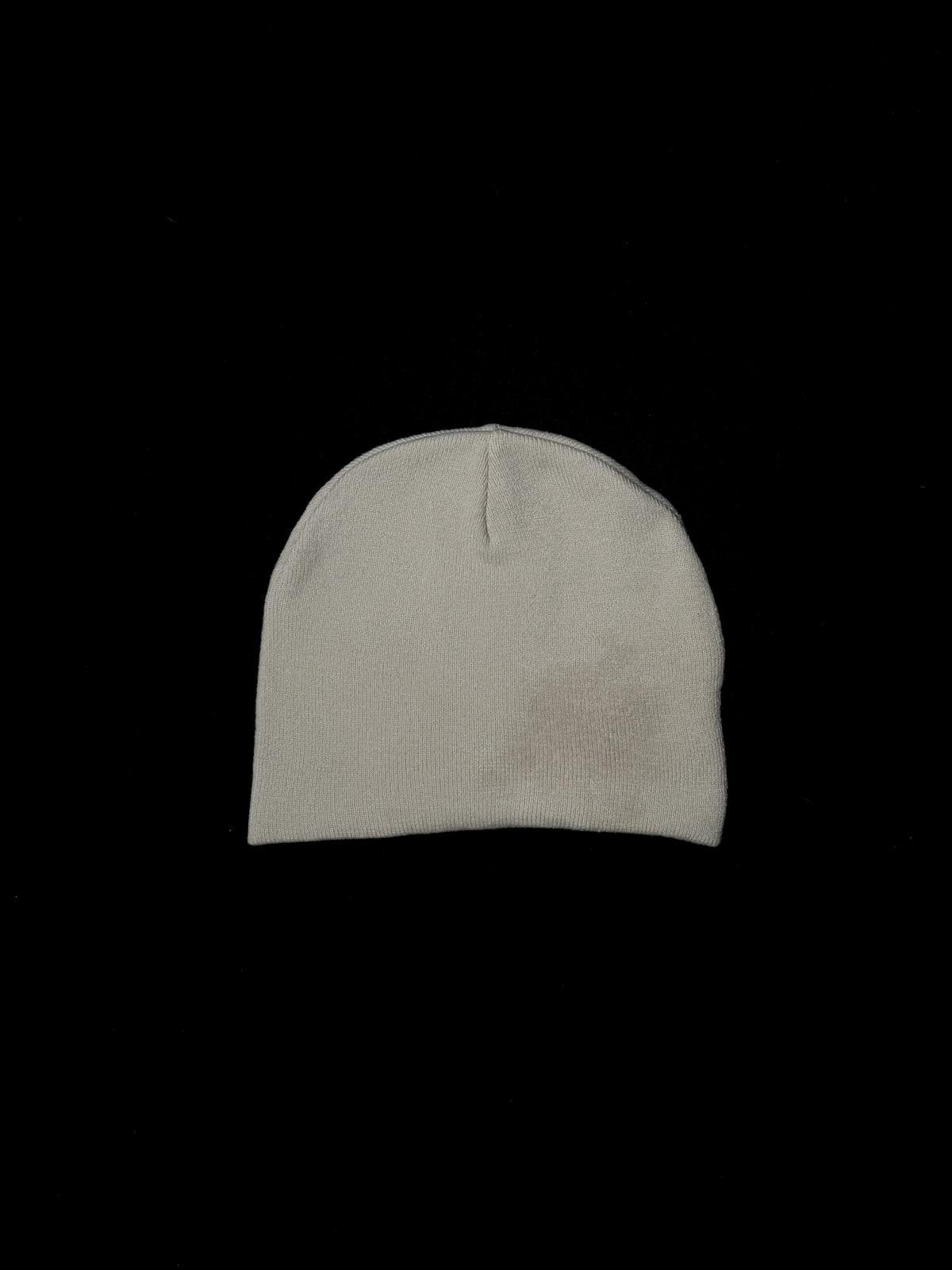 Japanese Brand Y2k LABROS Symbol Logo No Cuff Knit Gray Beanie Hat OS Size ONE SIZE - 5 Thumbnail