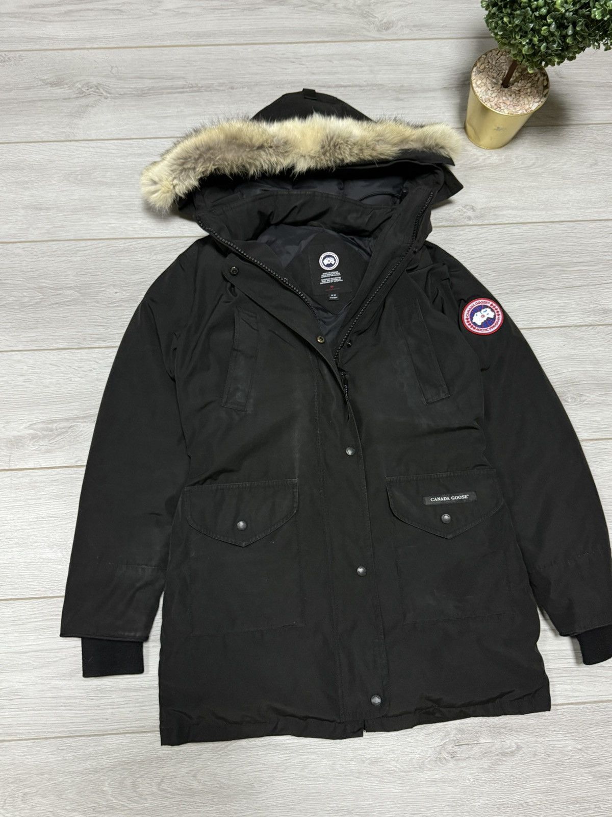 Canada Goose × Vetements Canada Goose Trillium Parka down jacket hood Coyote fur Size M / US 6-8 / IT 42-44 - 9 Thumbnail