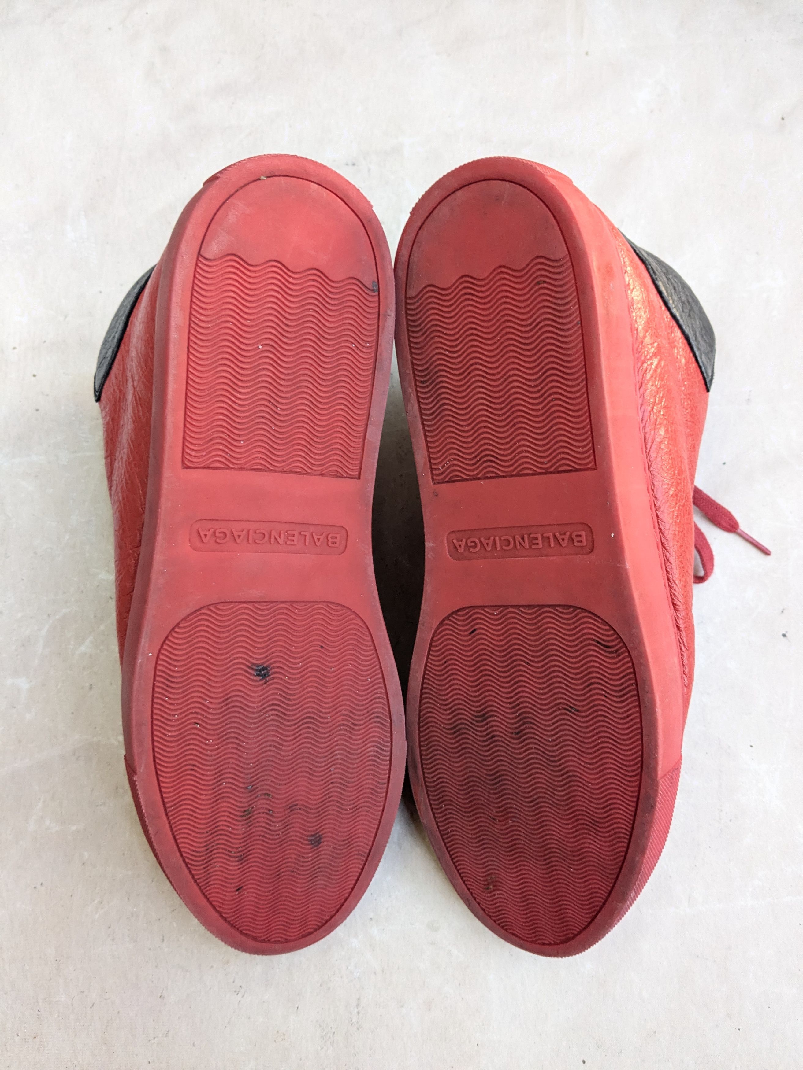Balenciaga Balenciaga Arena Sneakers Red Black 11 Leather High Tops Size US 11 / EU 44 - 16 Thumbnail