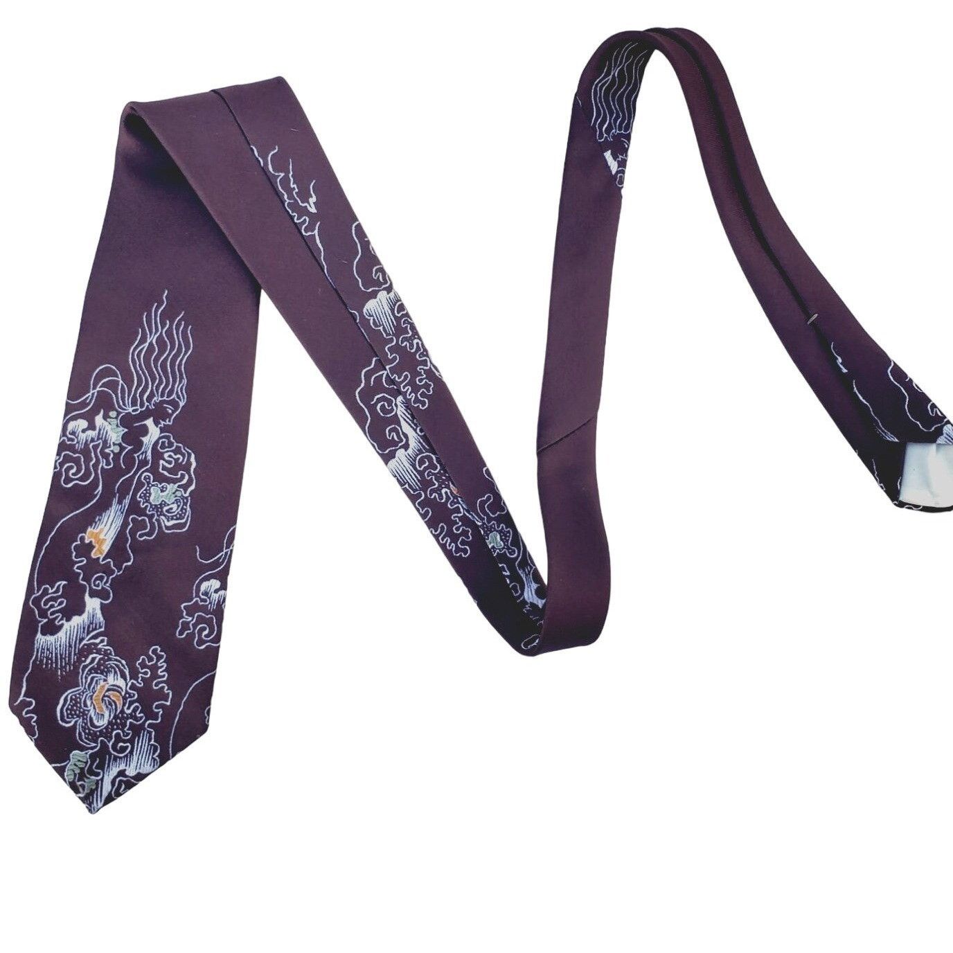 Vintage 60s 70s VTG Graphic Tie Brown Santavelli Wembley 4 Inch Size ONE SIZE - 1 Thumbnail