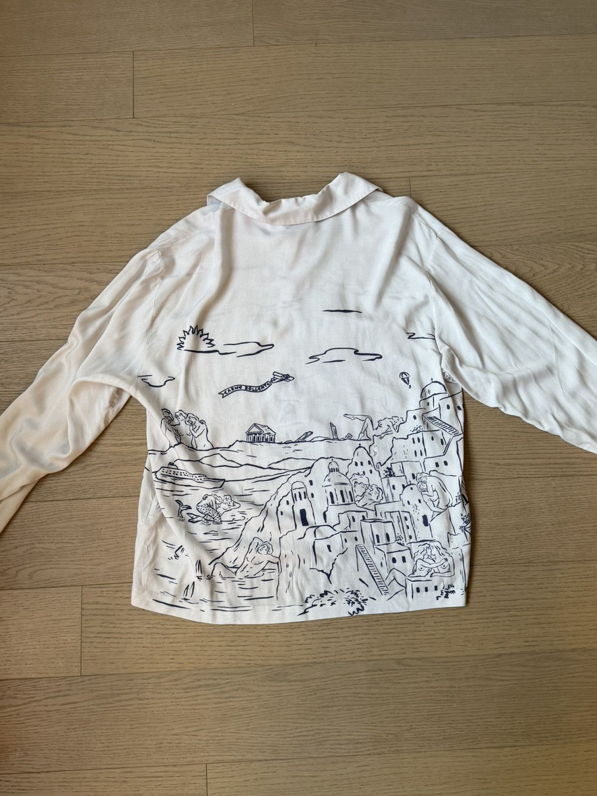 Carne Bollente White Printed Long-Sleeve Shirt Size US M / EU 48-50 / 2 - 3 Thumbnail