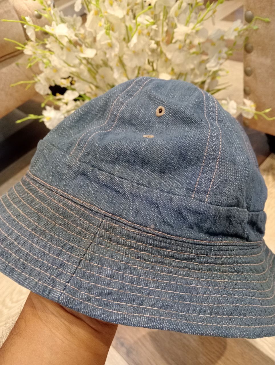 Denime DENIME JAPAN DNM SPORTS BLUE DENIM BUCKET HAT Size ONE SIZE - 9 Thumbnail