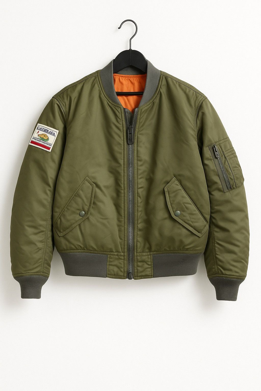 Vintage Alpha Industries MA-1 USAF Flight Jacket Olive Green