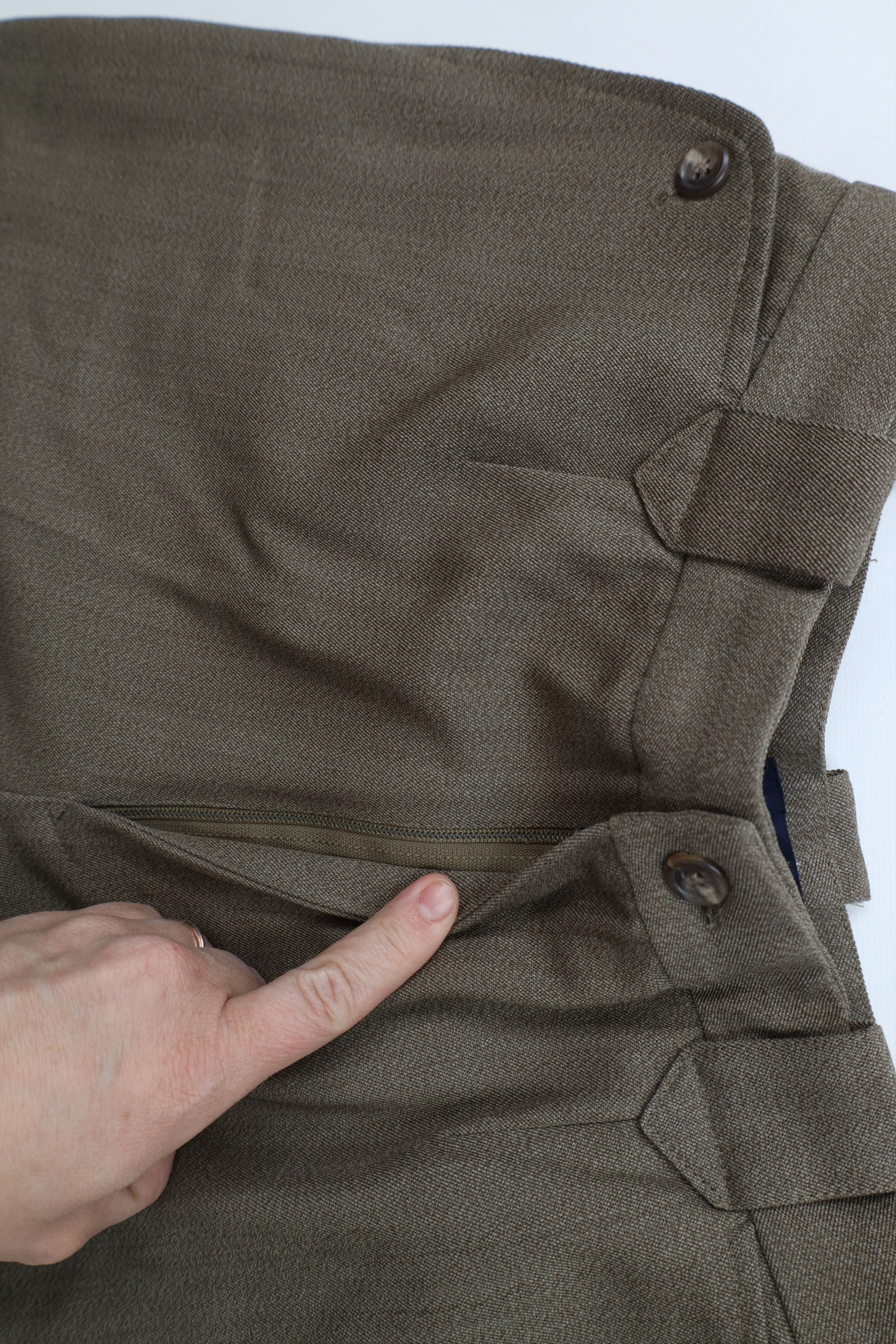 Ralph Lauren × Vintage Vintage 70s 80s Ralph Lauren Tapered Leg Chino Pants USA Size 30" / US 8 / IT 44 - 7 Thumbnail