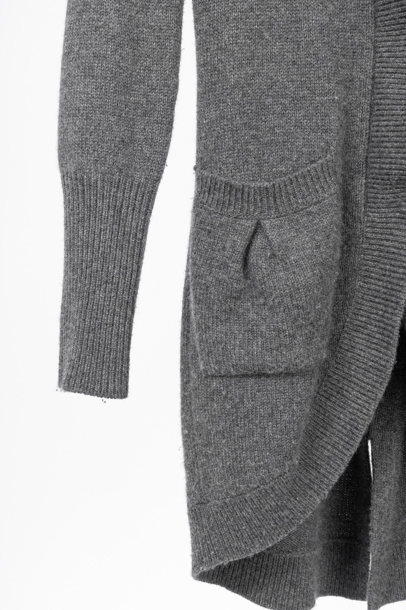 Brunello Cucinelli Brunello Cucinelli Grey Cashmere Fur-Trim-Hood Zip Cardigan Size S / US 4 / IT 40 - 6 Thumbnail