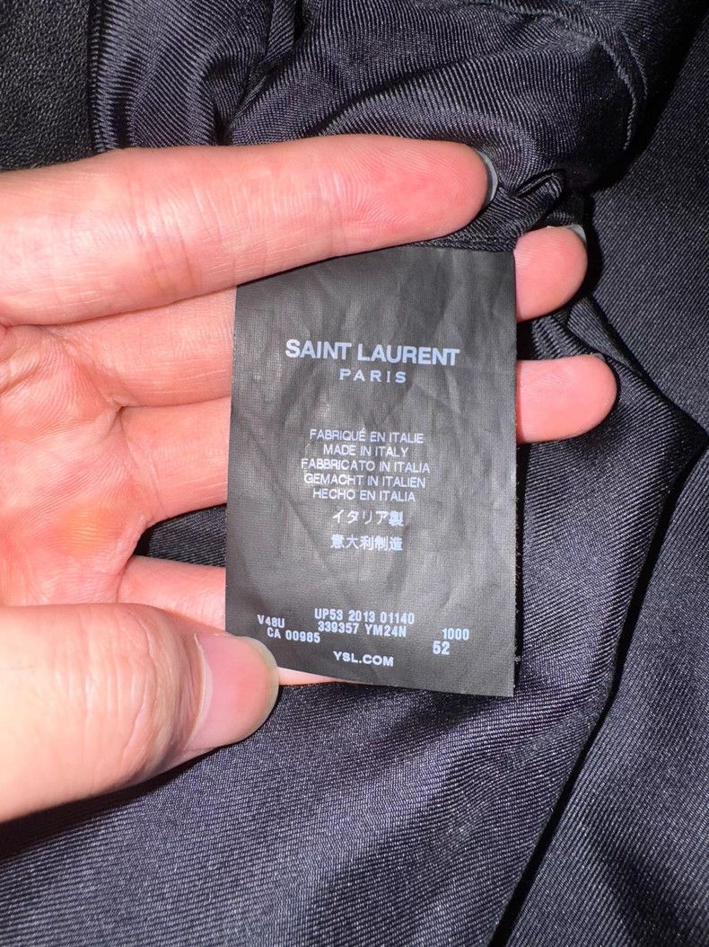 Saint Laurent Paris Saint Laurent Paris 14ss sheepskin collar gun lapel smoking Size 52R - 7 Thumbnail