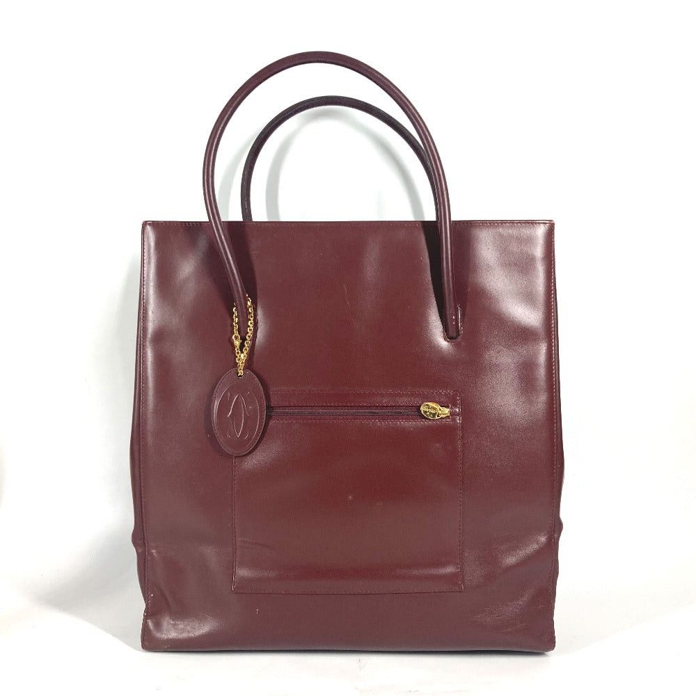 Cartier Cartier Vertical Logo Mast Line Briefcase Shoulder Bag Tote Leather Women Size ONE SIZE - 1 Thumbnail