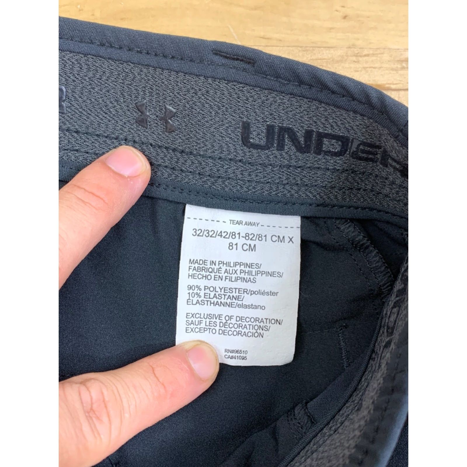 Under Armour Under armour Pants Mens 32x32 Black Chino Stretch Straight Casual Regular 32in Inseam 32in Size US 32 / EU 48 - 4 Thumbnail