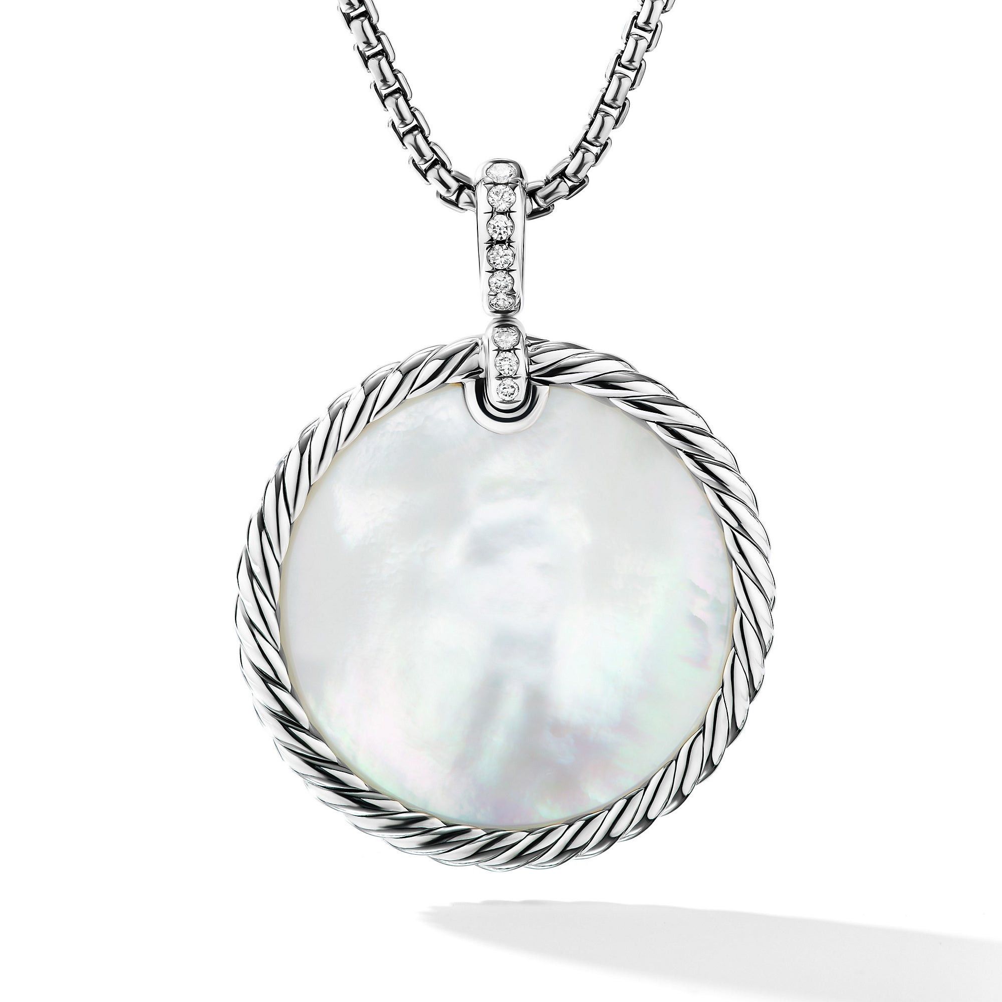 David Yurman o1w1db10526 D16997D Size:9/ Pendant in Silver with Diamond Size ONE SIZE - 2 Thumbnail
