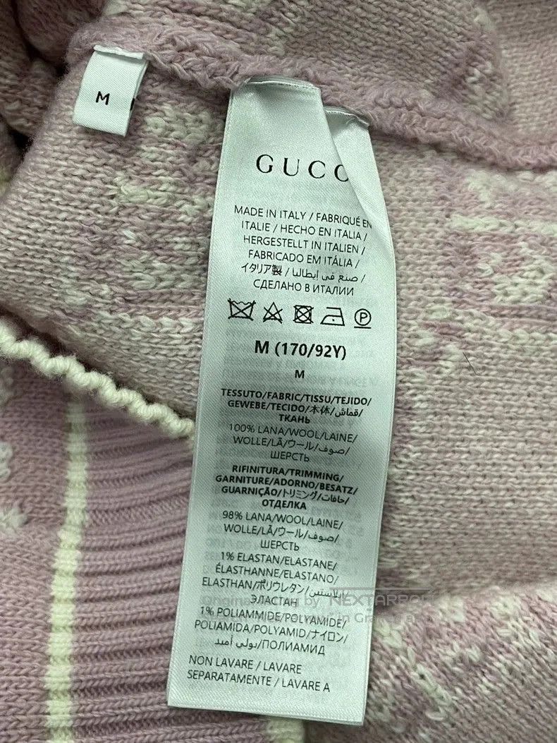 Gucci Gucci Pink White Logo Knit Short Sleeve. Size US M / EU 48-50 / 2 - 5 Thumbnail