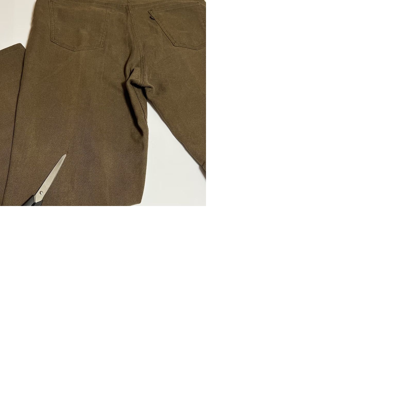 Levi's VINTAGE Levi's Sta-Prest 517 Pants Men's 40x30 40x29 Brown Leather Logo USA Bootcut Zip Front Pockets High Rise Regular Inseam 29" Made in USA Mens Size US 40 / EU 56 - 9 Thumbnail