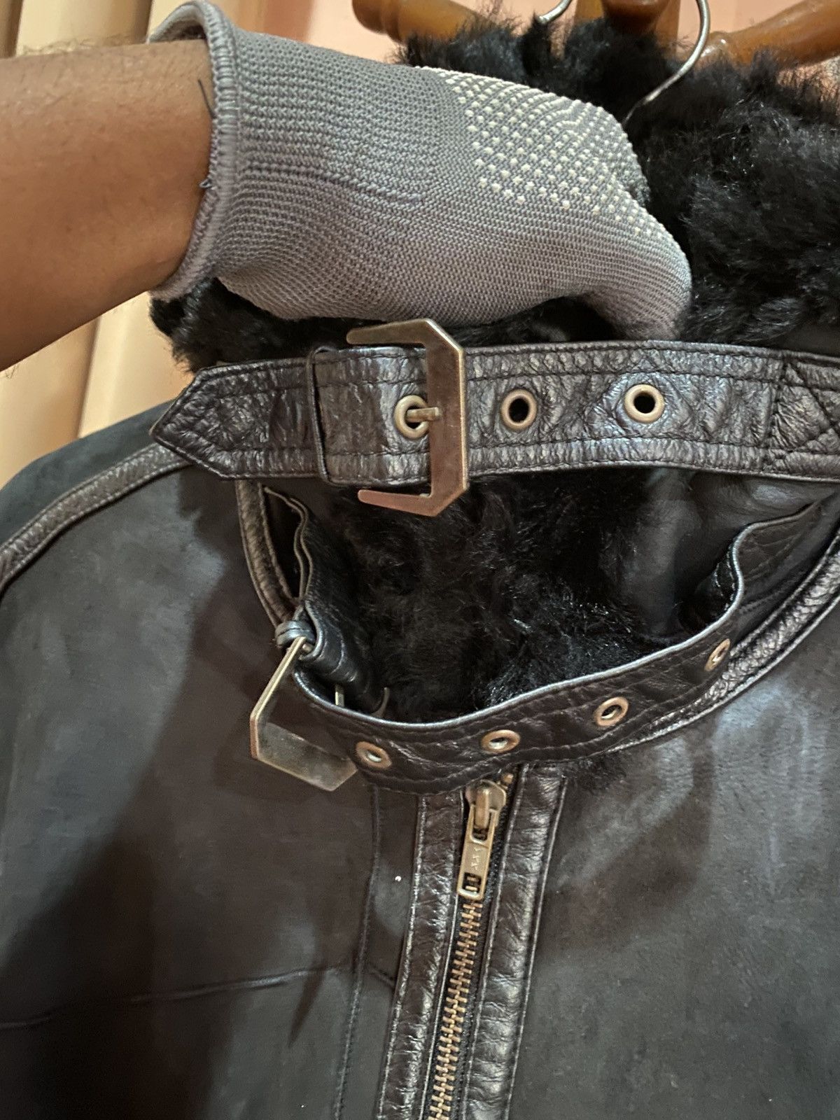 Genuine Leather UK GENUINE LEATHER SHEARLING BLACK AVIATOR TYPE B3 JACKET Size US M / EU 48-50 / 2 - 4 Thumbnail