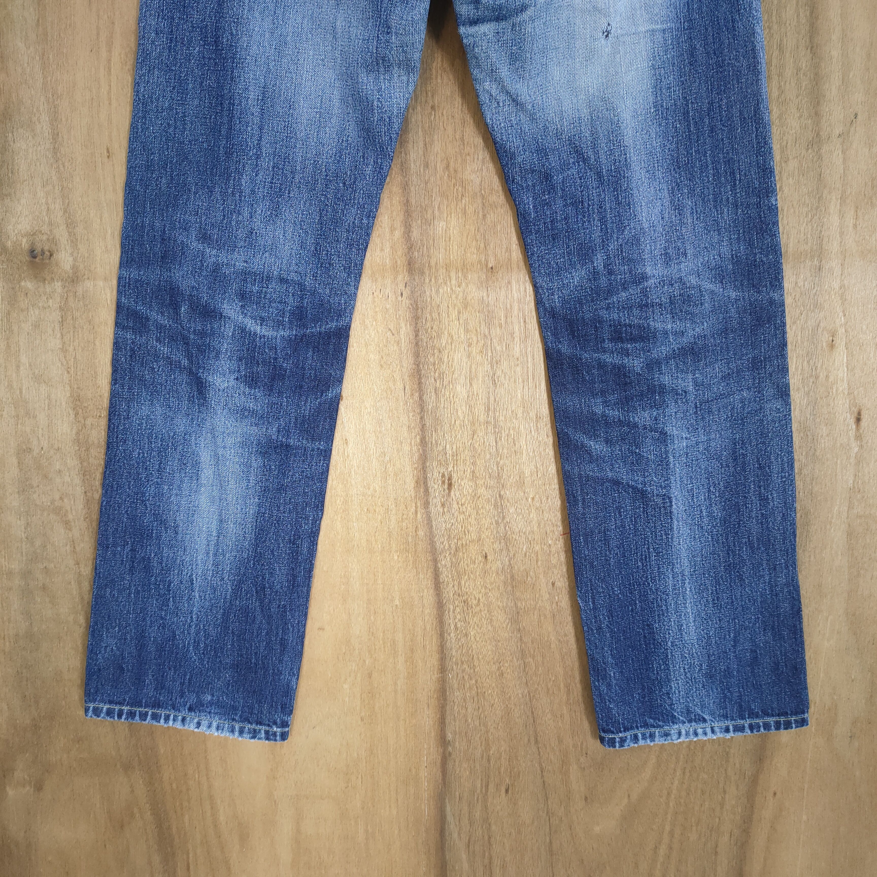 Japanese Brand 32×30 💥 VINTAGE JAPANESE SELVEDGE DISTRESSED JEANS PANTS Size US 32 / EU 48 - 10 Thumbnail
