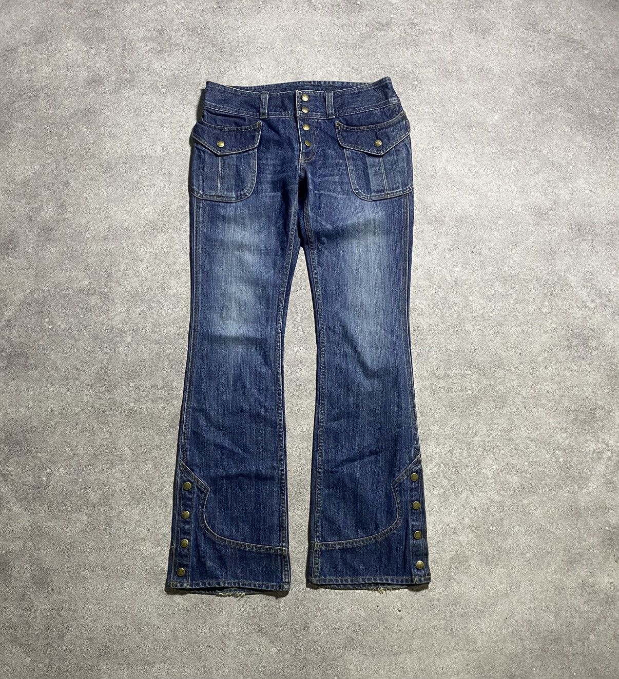 Hysteric Glamour Hysteric Vintage Bootcut Snap Button Fatigue Jeans Size 28" / US 6 / IT 42 - 1 Thumbnail
