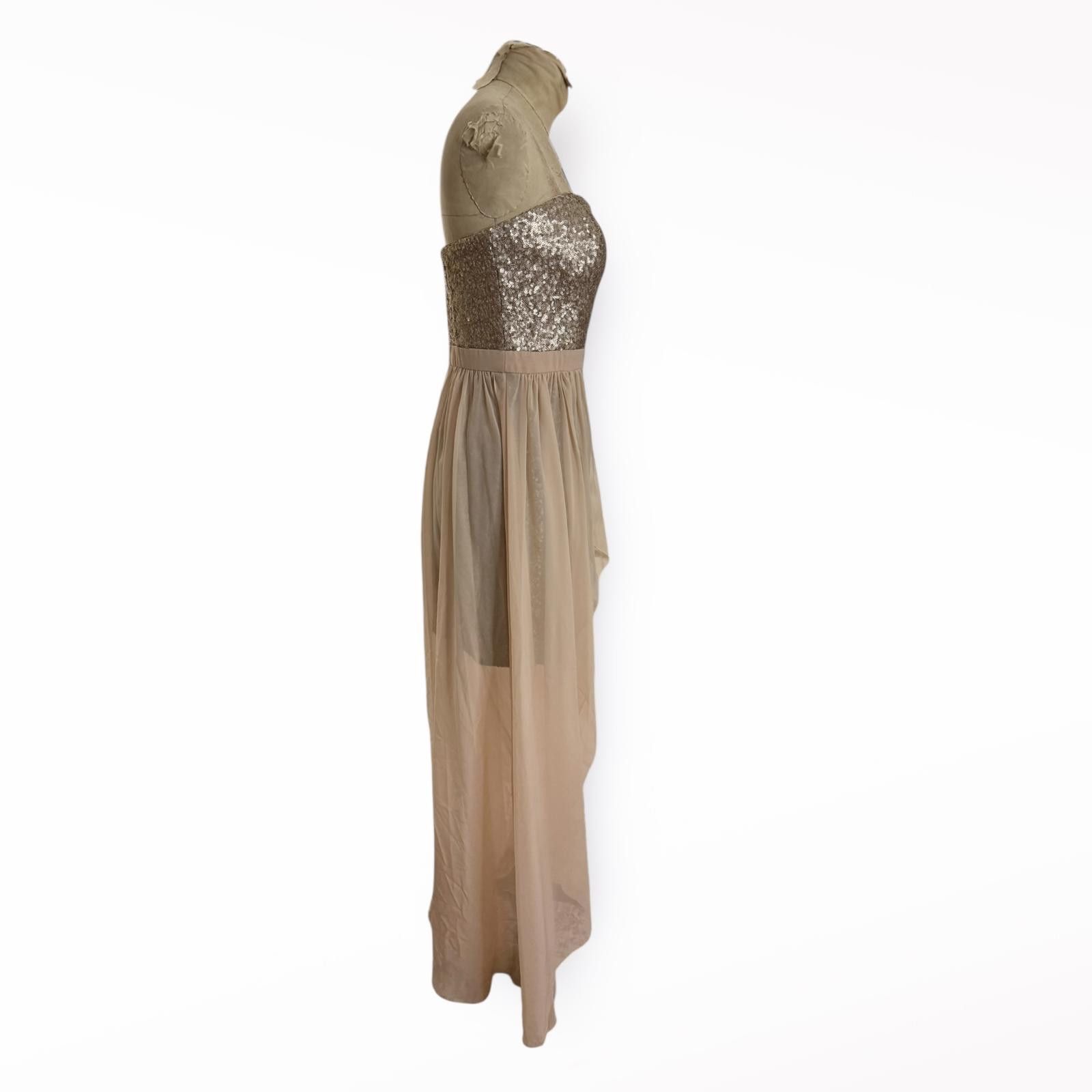 Other Aiden Mattox Strapless Chiffon Overlay Hi-Lo Dress Size US 8 Size M / US 6-8 / IT 42-44 - 3 Thumbnail