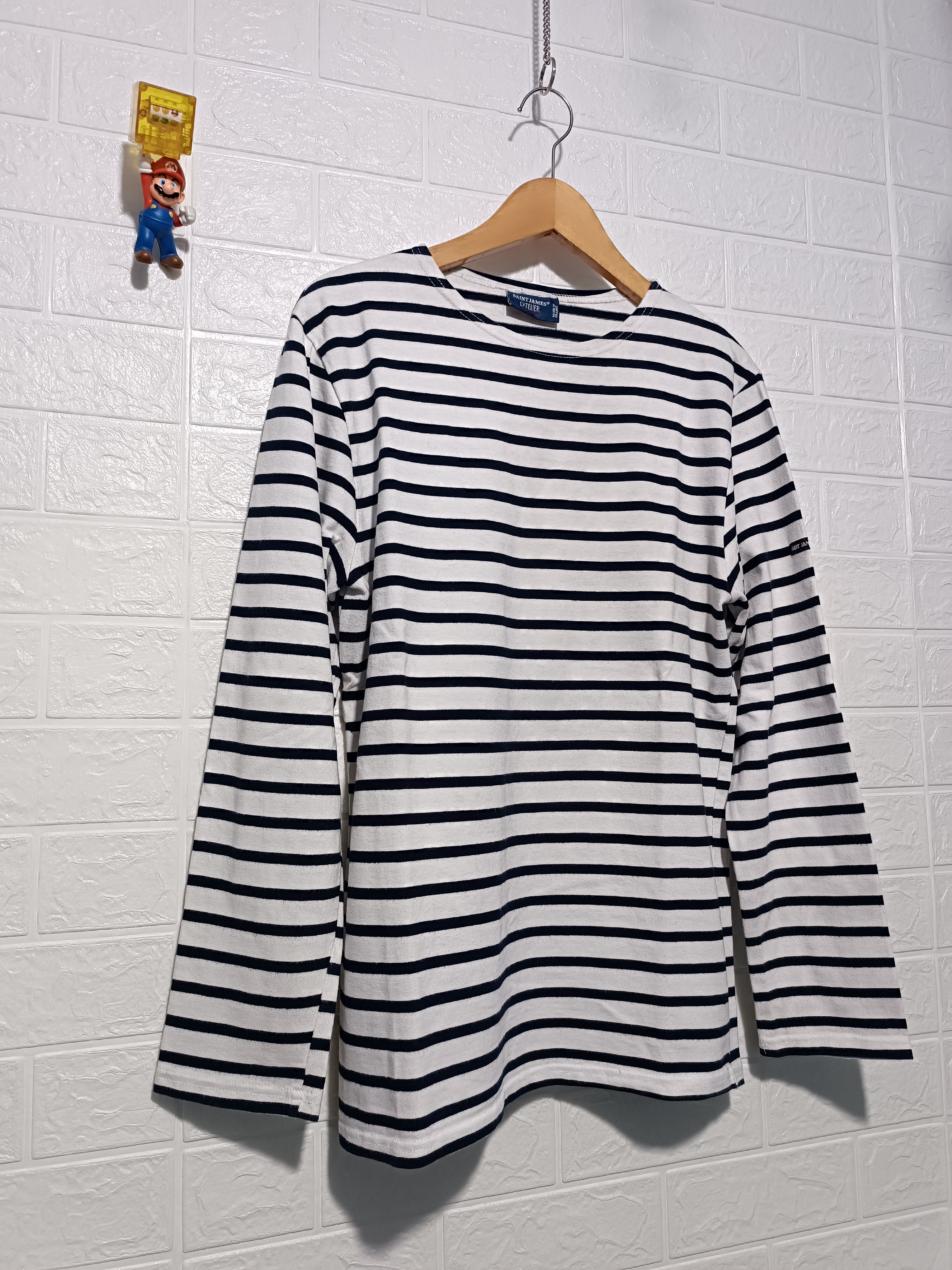 Saint James Saint James L'atelier Long Sleeve Striped Sailor T-shirt Size US M / EU 48-50 / 2 - 2 Thumbnail