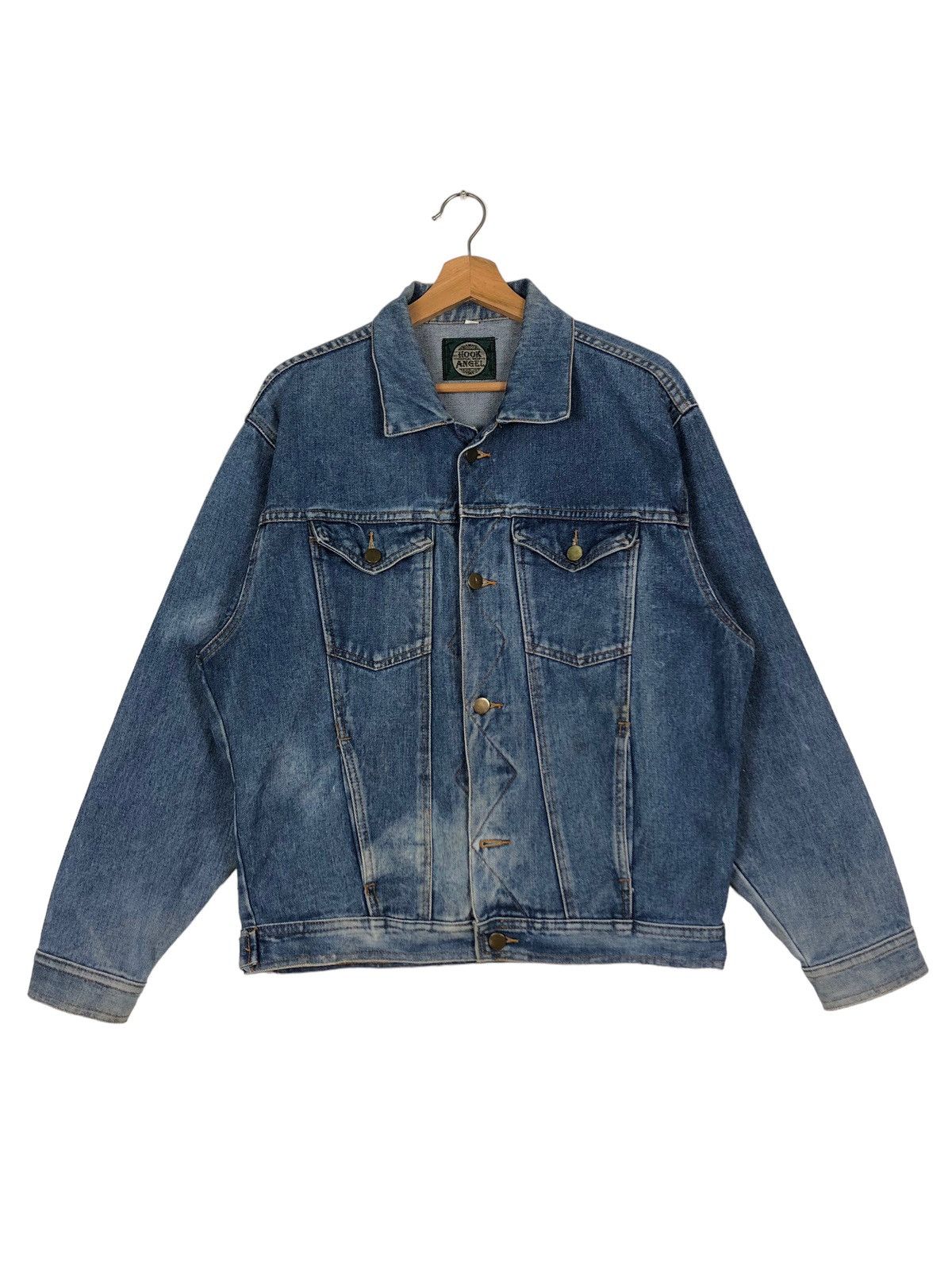 Japanese Brand 🔥90’s Hook Angel Trucker Denim Jacket Hysteric Glamour Size US M / EU 48-50 / 2 - 1 Thumbnail