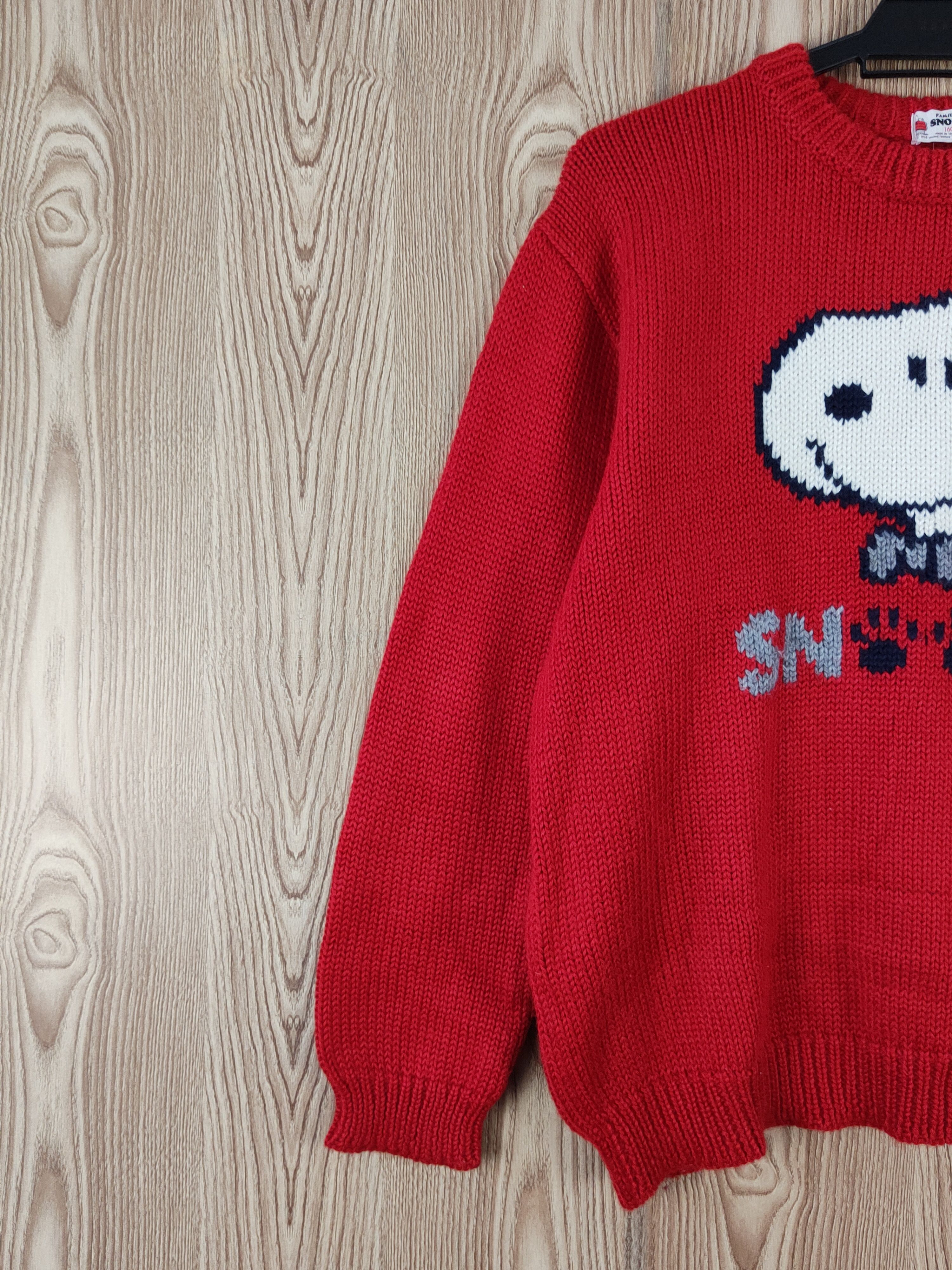 Cartoon Network × Japanese Brand Snoopy Red Knitwear Sweatshirts #W824 Size L / US 10 / IT 46 - 4 Thumbnail