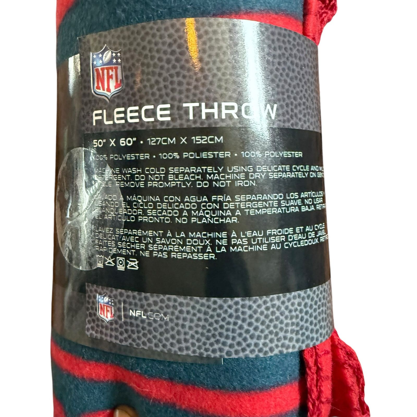 NFL Houston Texans Fleece Throw Blanket NWT Size US S / EU 44-46 / 1 - 3 Thumbnail