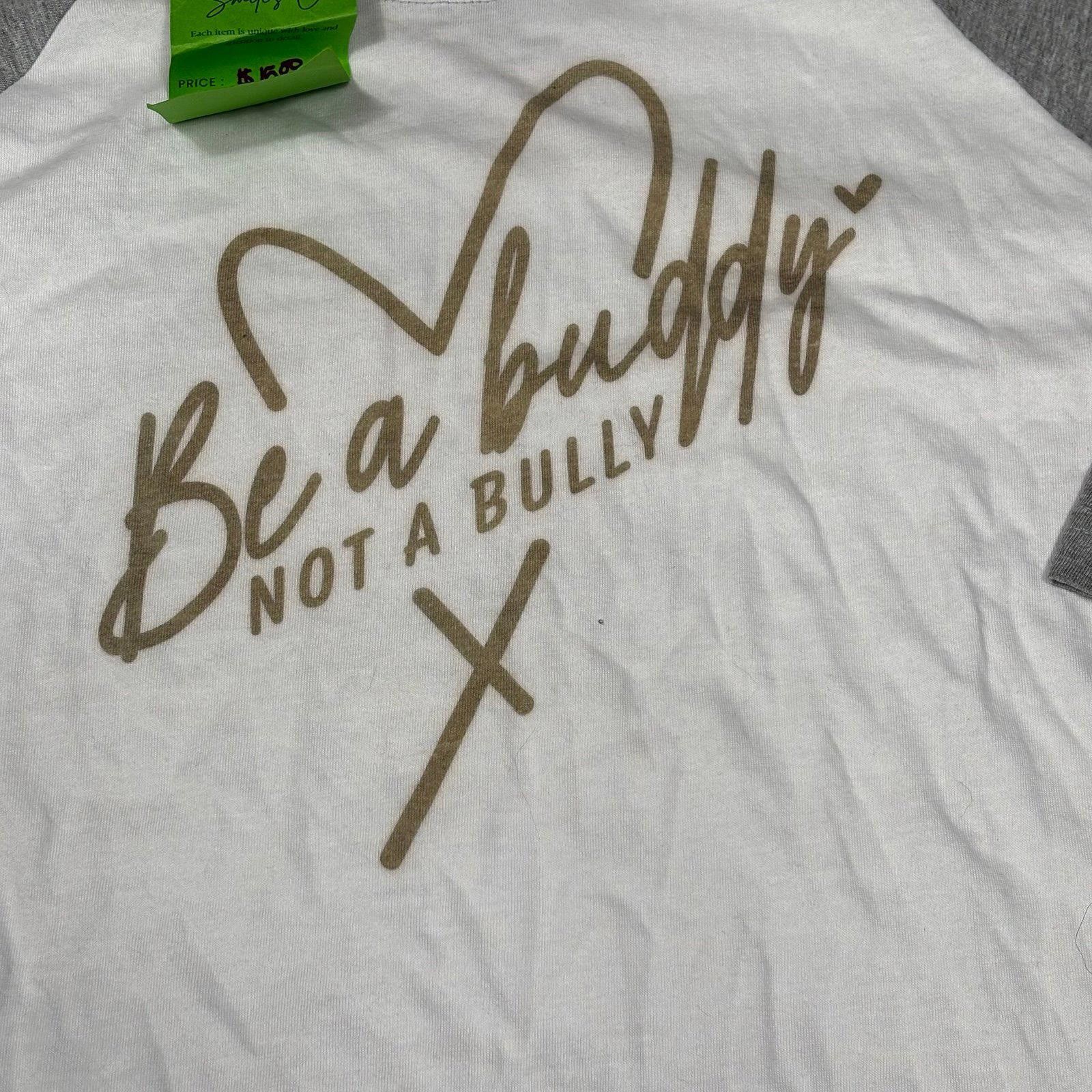 Other Youth Baseball Shirt - Be a Buddy Not a Bully Youth L NWT Size US L / EU 52-54 / 3 - 2 Thumbnail