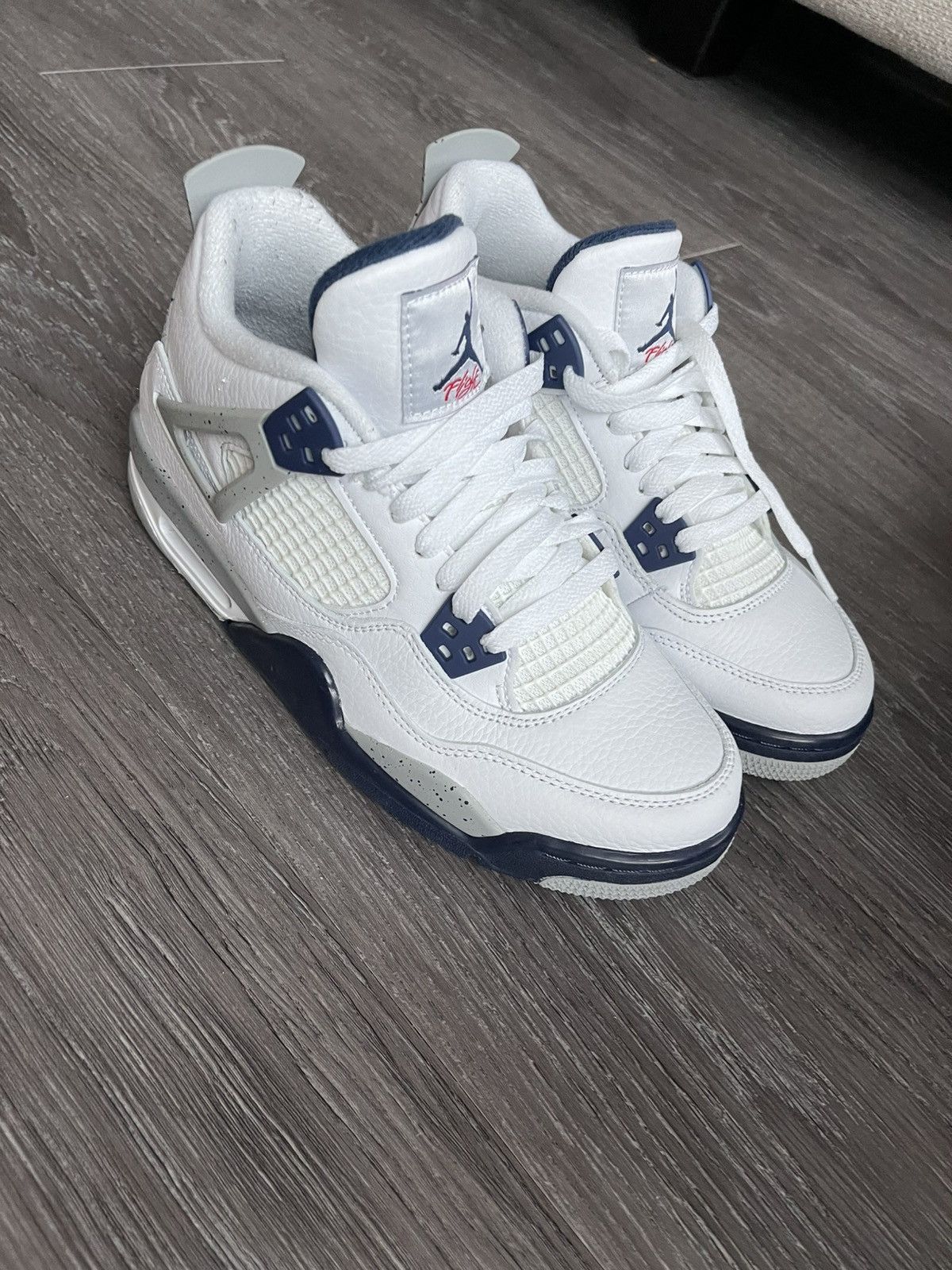 Jordan Brand Jordan Retro 4 Midnight Navy Size US 6 / EU 39 - 6 Thumbnail