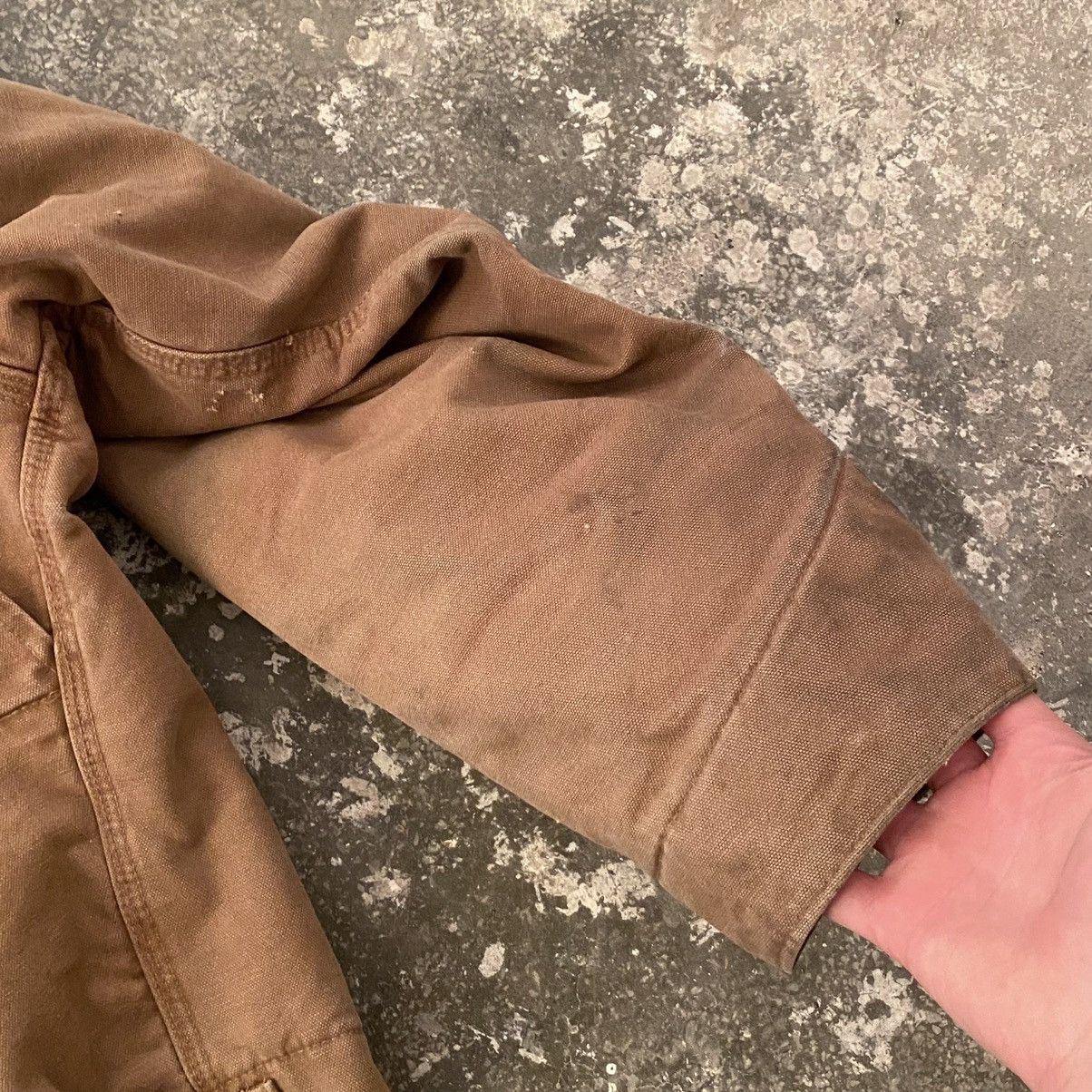 Carhartt 90s Vintage Carhartt Detroit Work Trashed Jacket J97 BRN Size US L / EU 52-54 / 3 - 23 Thumbnail