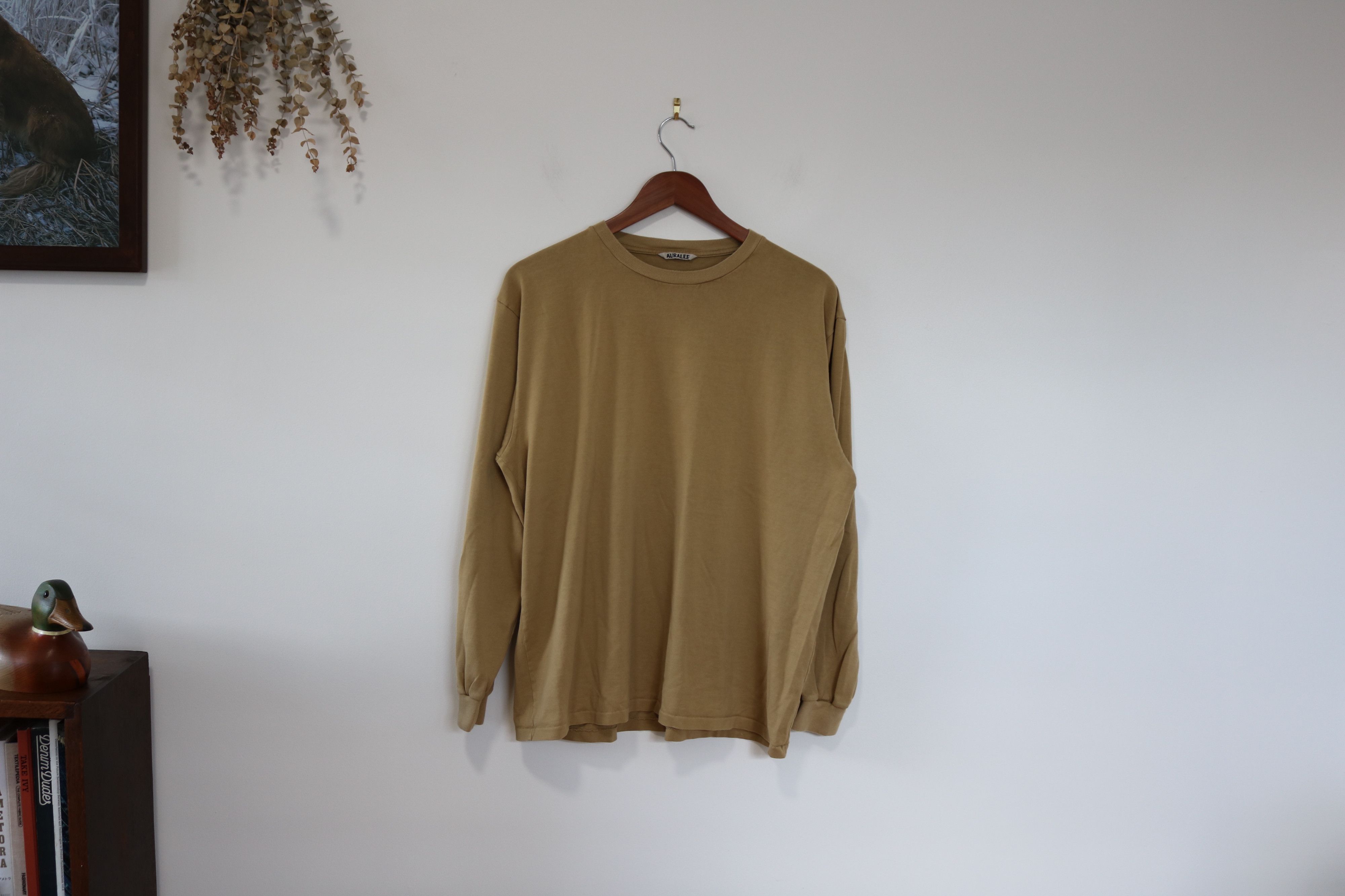 Auralee Auralee Long Sleeve Luster Plaiting T-Shirt | Grailed