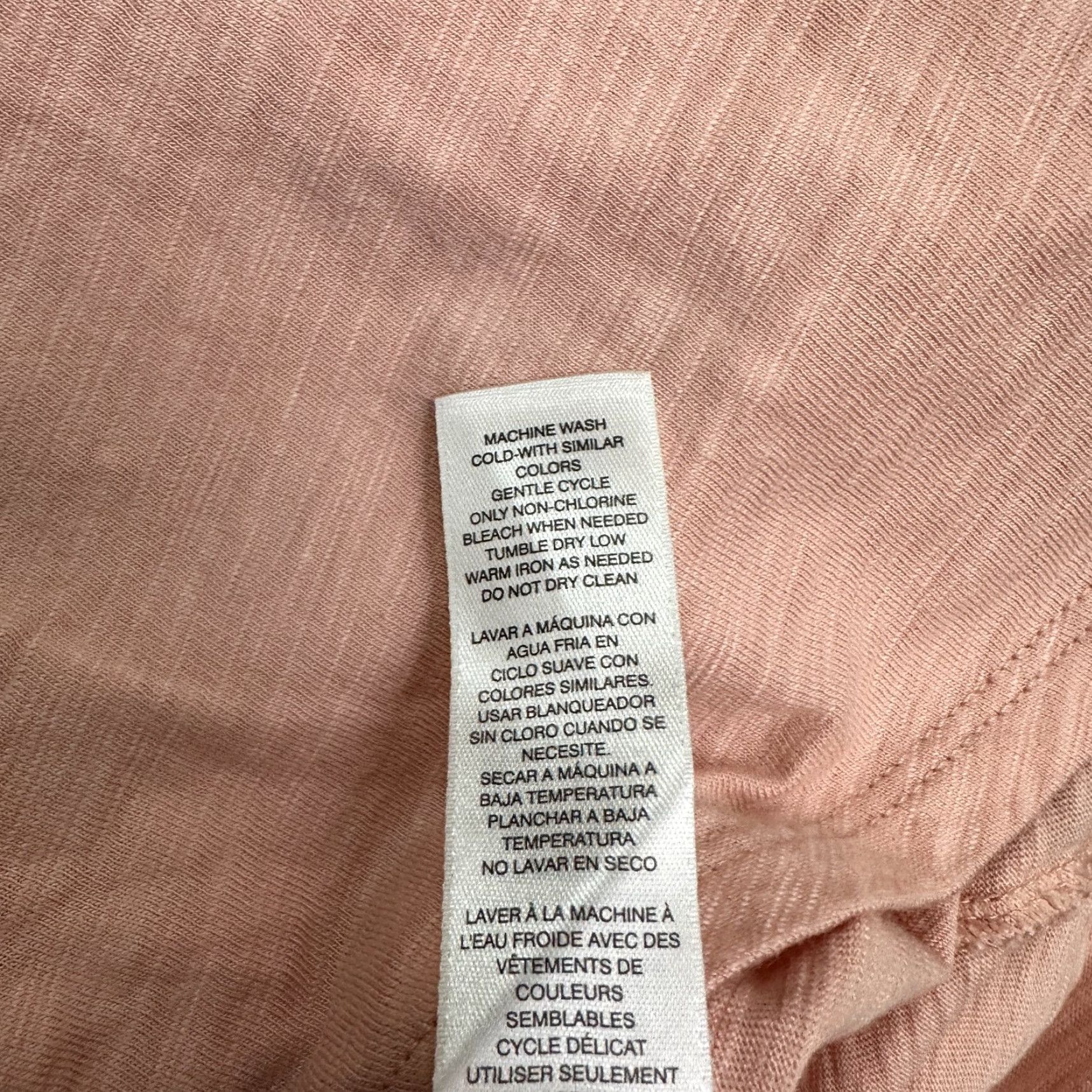 Vintage CHICO'S T-Shirt Womens Long Sleeve Cotton Blend Orange 0 Peach Round Neck Casual Tee S Regular Size Ladies Classic/Outdoor 90s? (No, avoid 90s) Size S / US 4 / IT 40 - 6 Thumbnail