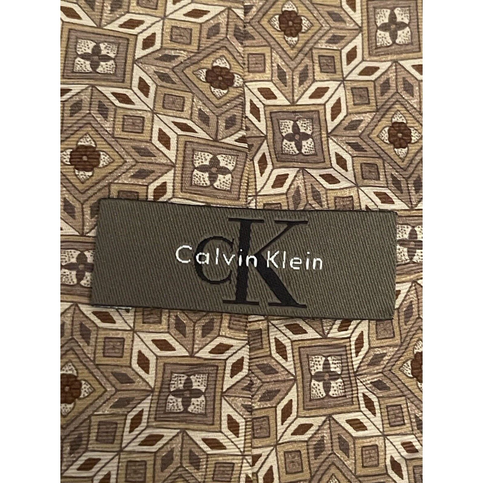 Calvin Klein Calvin Klein 100% Silk Men’s Neck Tie Made In Usa Size ONE SIZE - 8 Thumbnail