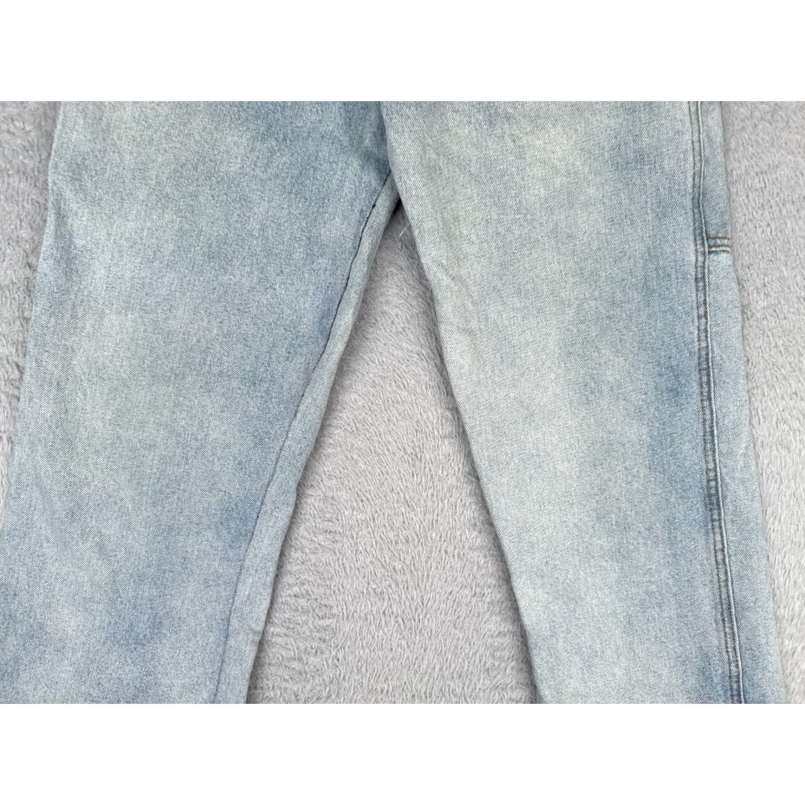 Vintage J Galt Jeans Womens Small Blue Light Wash Wide Leg High Rise Cotton 24x25 Size 28" / US 6 / IT 42 - 4 Thumbnail