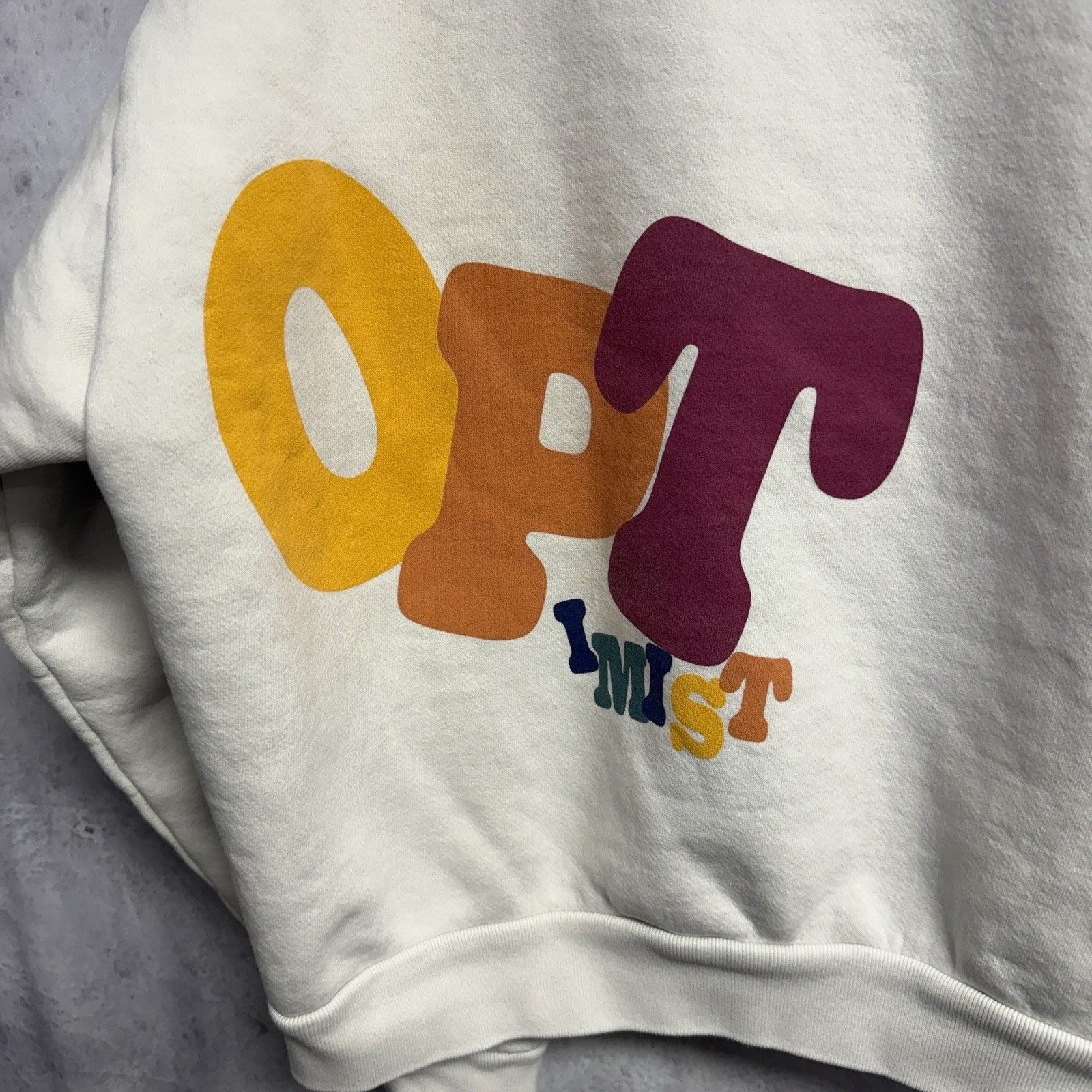 Madhappy Madhappy Local Optimist Ivory White Oversized Fleece Size M / US 6-8 / IT 42-44 - 7 Thumbnail