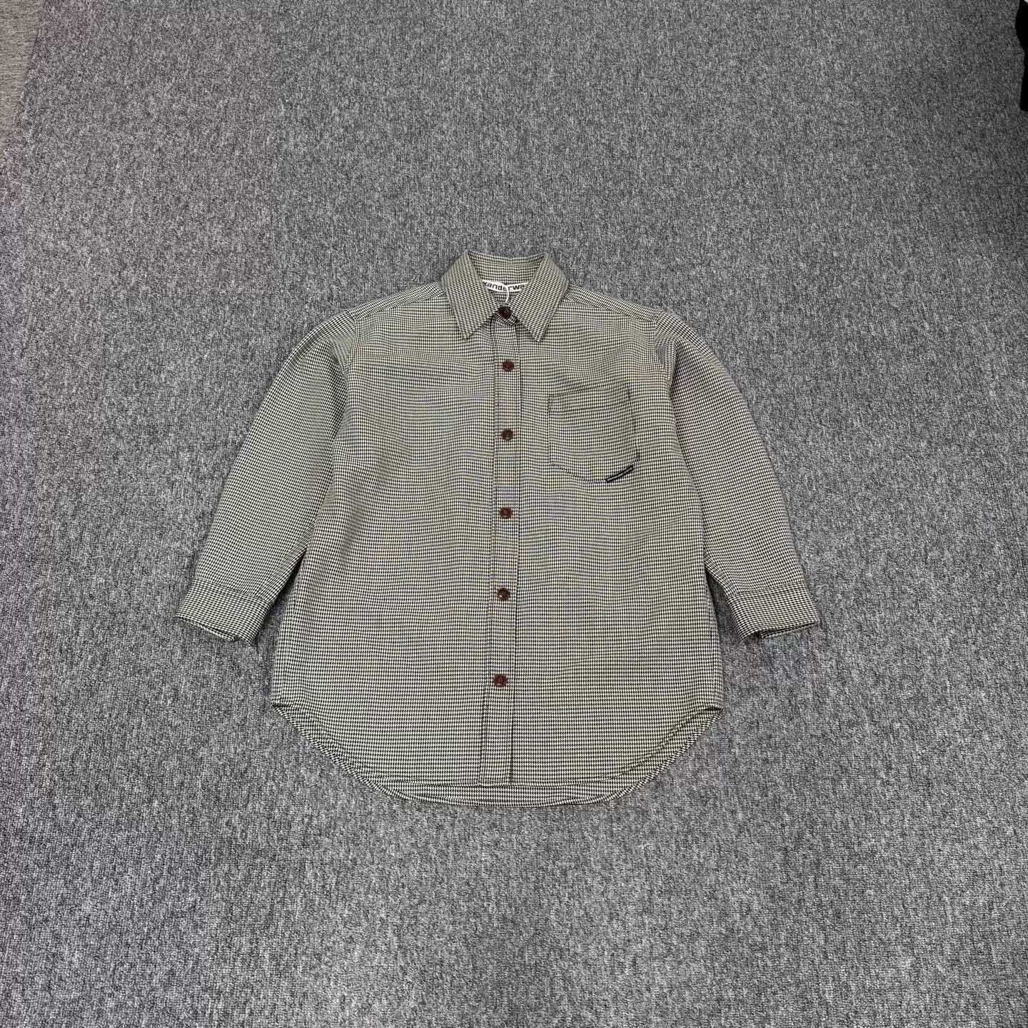 Alexander Wang Checkered Long Sleeve Button-Up Shirt Size US XS / EU 42 / 0 - 1 Thumbnail