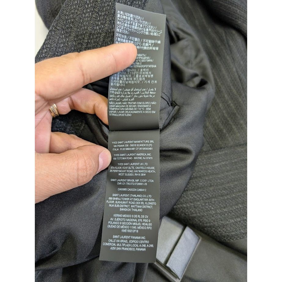 Saint Laurent Paris o1rshd1 Blazer in Black Size US L / EU 52-54 / 3 - 19 Thumbnail