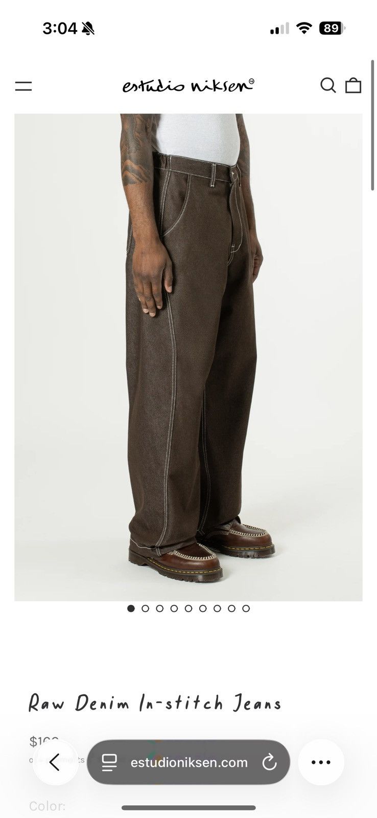 Other Estudio Niksen - Raw denim in stitch jeans Size US 32 / EU 48 - 6 Thumbnail