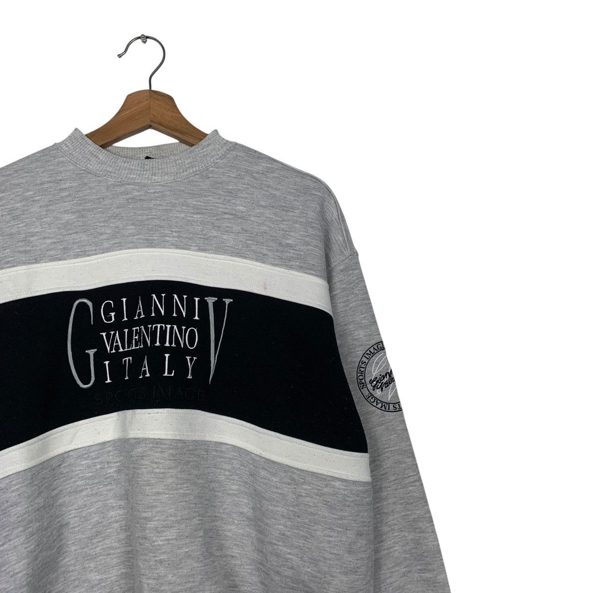 Japanese Brand Gianni Valentino Italy Big Logo Sweatshirt Size US M / EU 48-50 / 2 - 5 Thumbnail