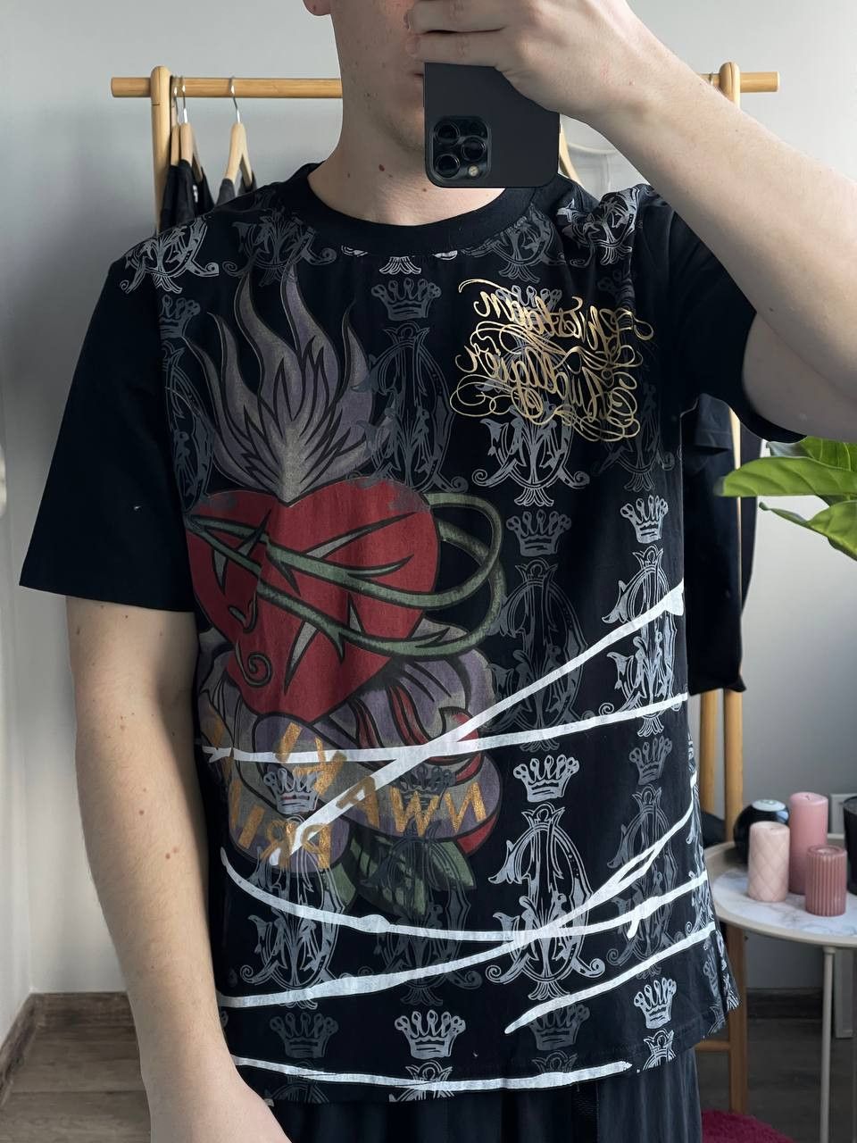 Christian Audigier × Ed Hardy × Vintage Vintage Christian audigier big logo tee rare size M Size US M / EU 48-50 / 2 - 1 Thumbnail
