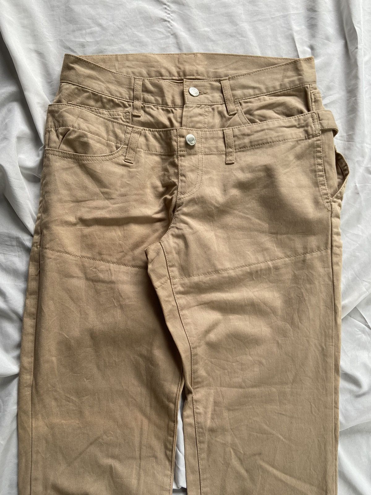 Japanese Brand DOUBLE LAYER JAPANESE CASUAL CHINO PANTS Size US 30 / EU 46 - 3 Thumbnail