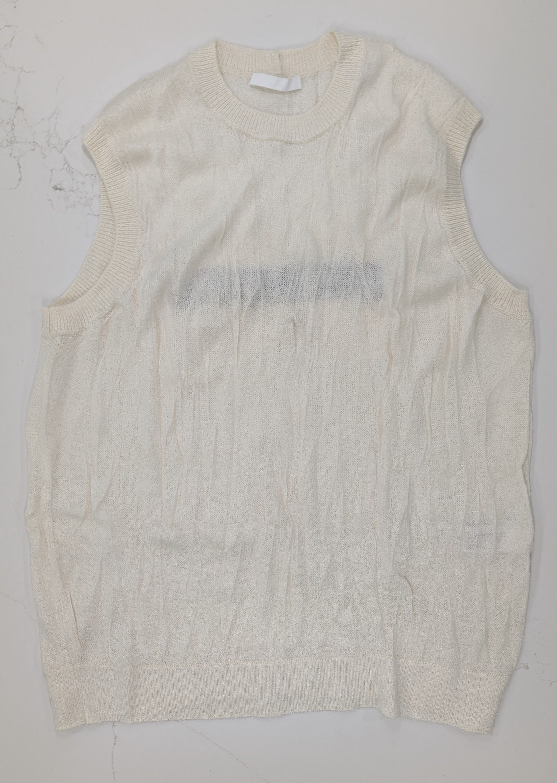 Helmut Lang Helmut Lang Crushed Wool Tank Top Size Medium Size US M / EU 48-50 / 2 - 1 Thumbnail