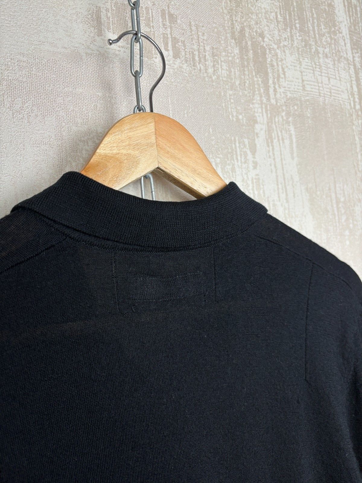 Allsaints AllSaints Mode Merino Wool Long Sleeve Polo Sweater Jumper Size US L / EU 52-54 / 3 - 14 Thumbnail