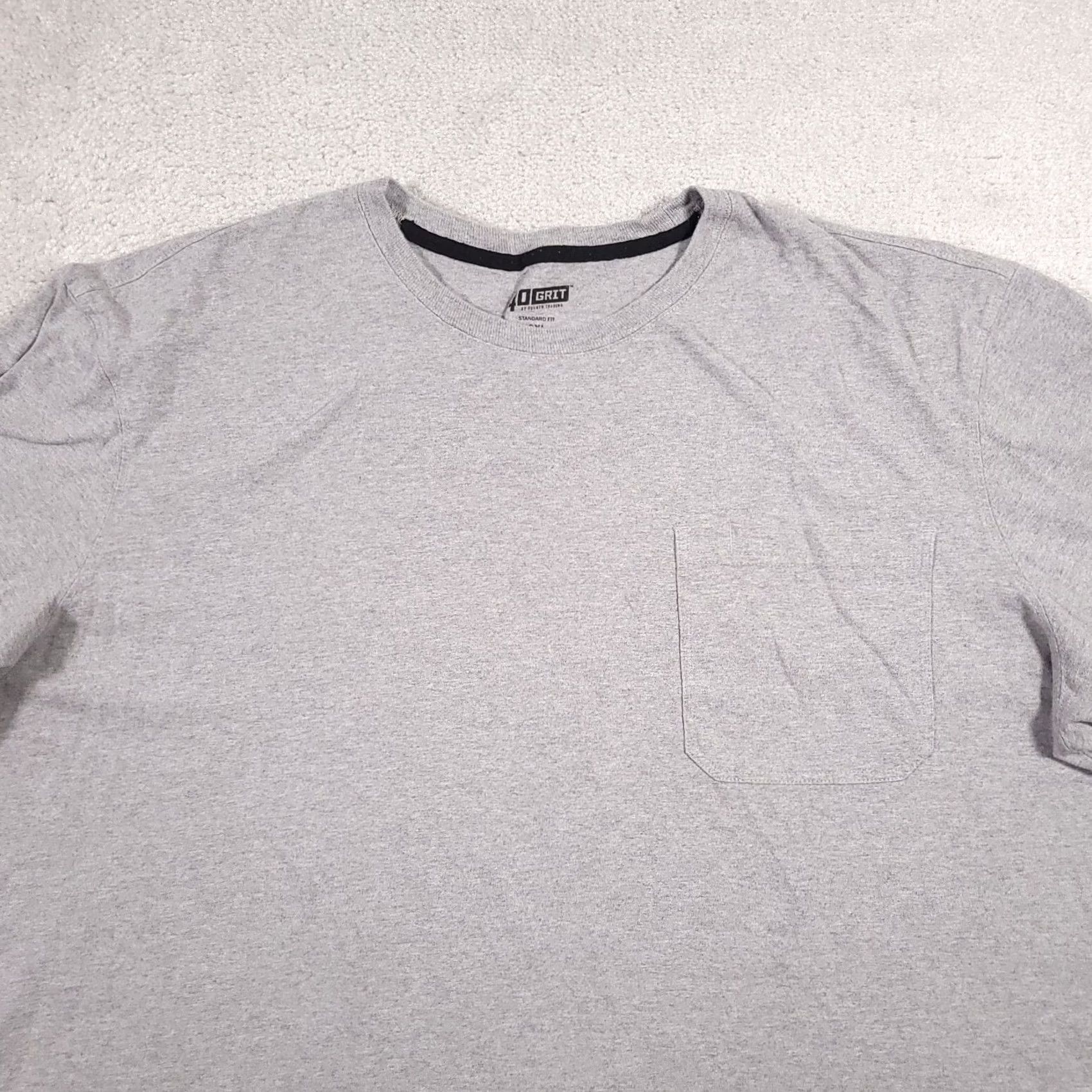 Vintage Duluth Trading Shirt Mens 3XL Gray 40 Grit Pocket Workwear Relaxed Short Sleeve Size US XXL / EU 58 / 5 - 3 Thumbnail