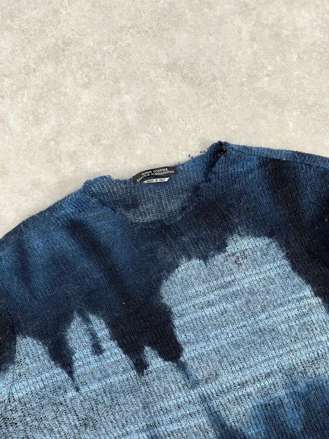 Daniele Alessandrini 2000s Daniele Alessandrini Dark Blue Shadow Sweater Size US XS / EU 42 / 0 - 5 Thumbnail
